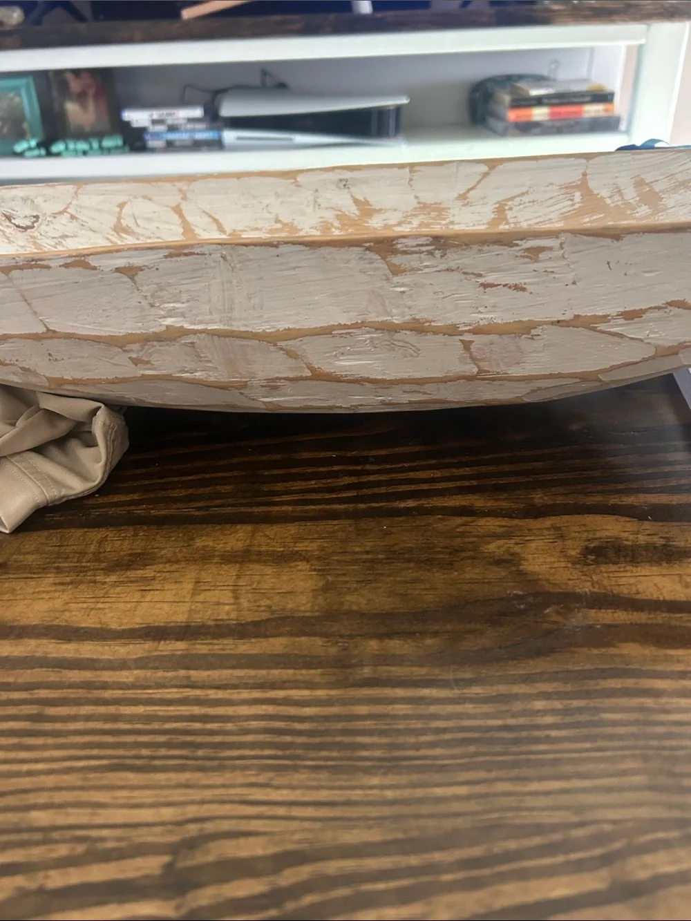 Welcome Rustic Wooden Tray - Cream and Black Home Accent